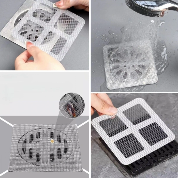 Durukar® 10lu Banyo ve Mutfak Lavabo Koku Önleyici ve Haşere Böcek Önleyici Gider Filtresi