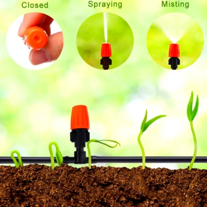 Durukar® 10 Metre Bahçe Damlama Sulama Sistemi Seti Hortum ve Ek Parçaları