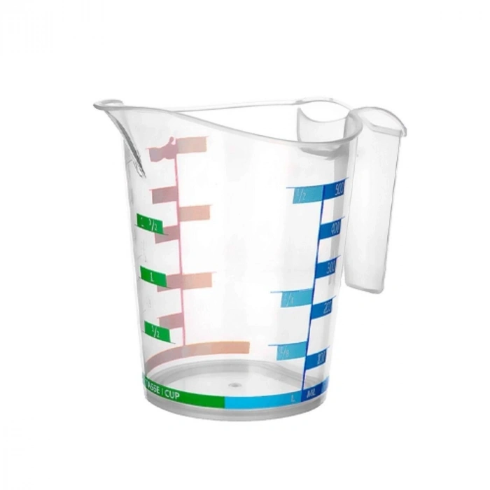 Durukar® 1000 ml Colorful Graduated Hard Plastic Kitchen Measuring Cup