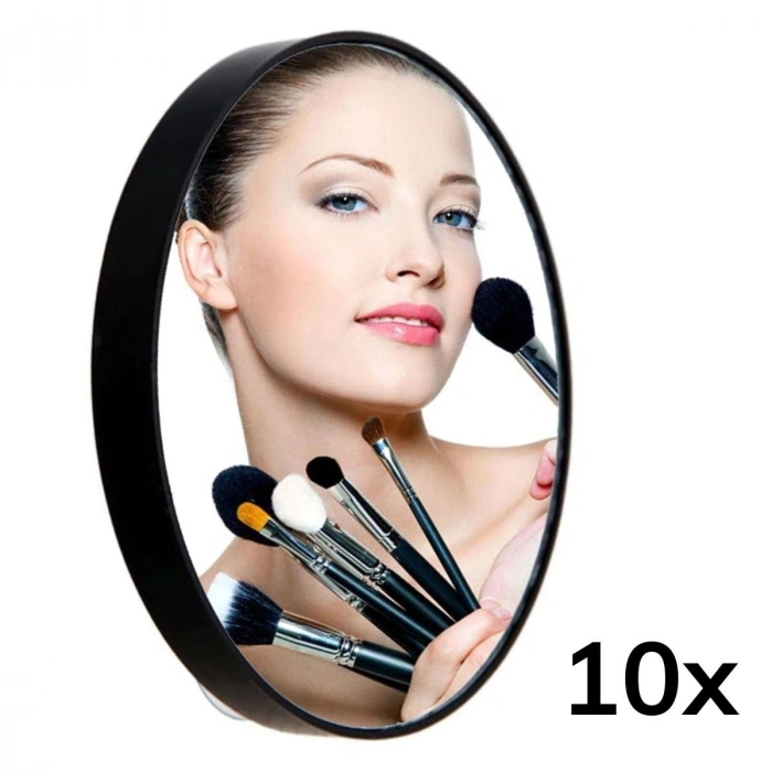 Durukar® 10x Büyüteçli Vantuzlu Pratik Kullanışlı Makyaj Lens Traş Aynası