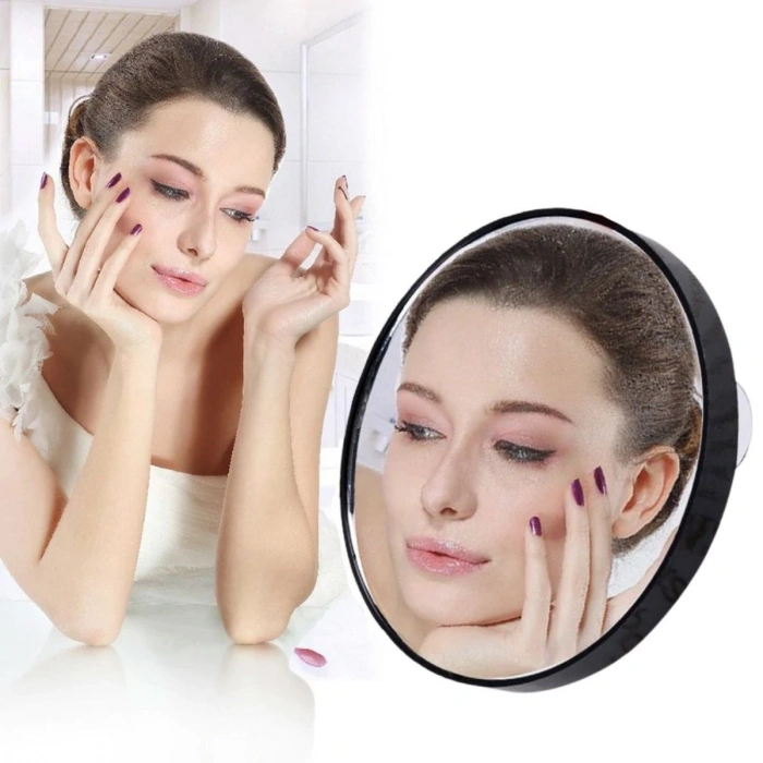 Durukar® 10x Büyüteçli Vantuzlu Pratik Kullanışlı Makyaj Lens Traş Aynası