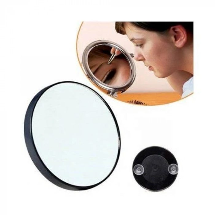 Durukar® 10x Büyüteçli Vantuzlu Pratik Kullanışlı Makyaj Lens Traş Aynası