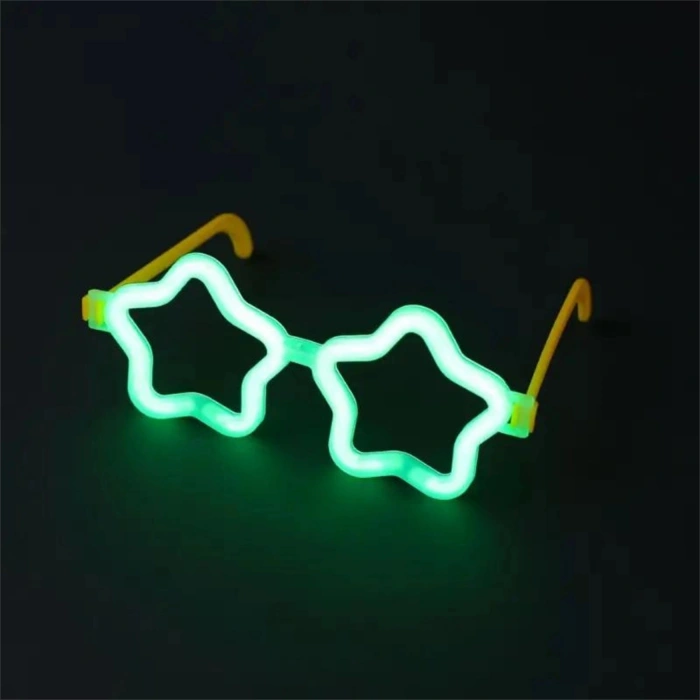 Durukar® 12 Adet Yıldız Glow Gözlük – Glow Partisi ve Etkinlik İçin