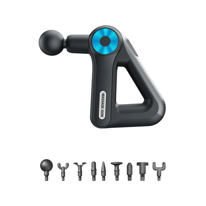 Durukar® 12 Farklı Başlıklı Profesyonel Masaj Tabancası - Kas Gevşetici ve Yorgunluk Giderici Masaj Aleti