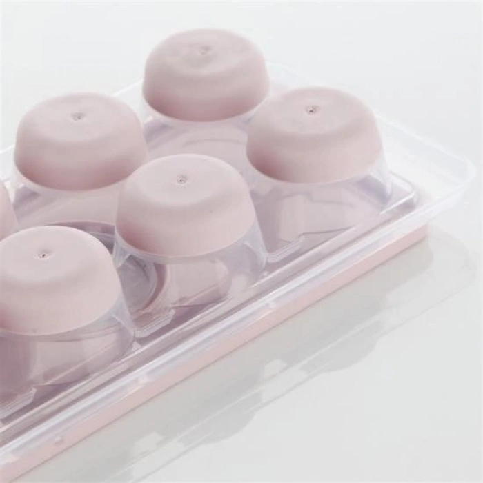 Durukar® 12-Piece Lidded Non-Stick Silicone-Based Plastic Ice Cube Tray