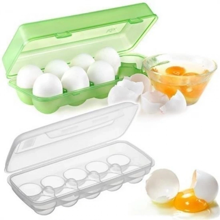 Durukar® 12 Transparent Lid Lockable Egg Storage Container Box Apparatus