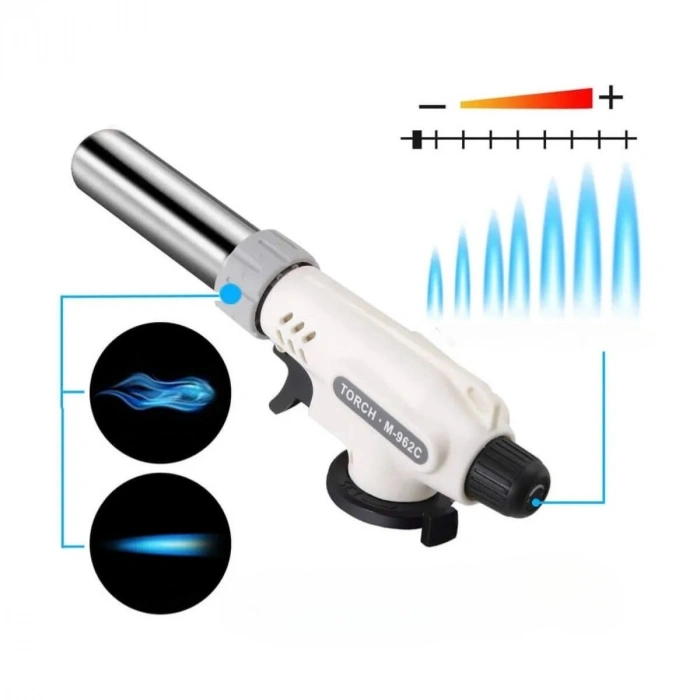 Durukar®  1300°C Çok Amaçlı Gaz Torch Çakmak - Mutfak, Mangal, Lehimleme Pürmüz Alev Tabancası