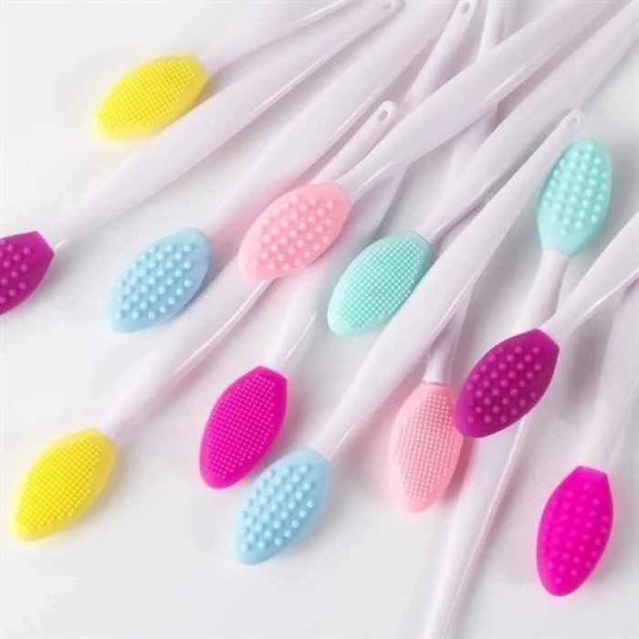 Durukar® 2 Adet Dudak Fırçası Peeling Etkili Gözenek  Siyah Nokta Temizleyici Akne Giderici Çift Yönl