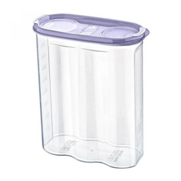 Durukar® 2 Compartment Scaled Dry Food Storage Container 2.4 Liter-SA940