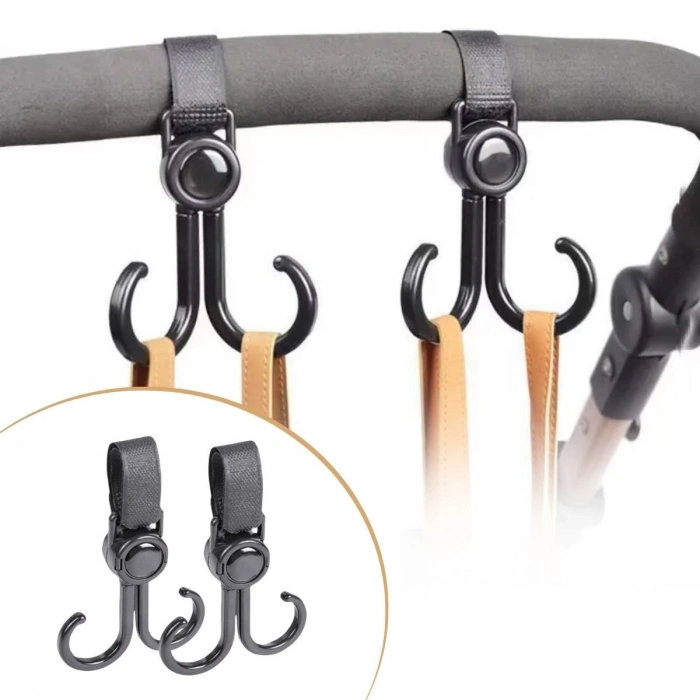 Durukar® 2-piece Stroller Accessories Hook Plastic Hanger