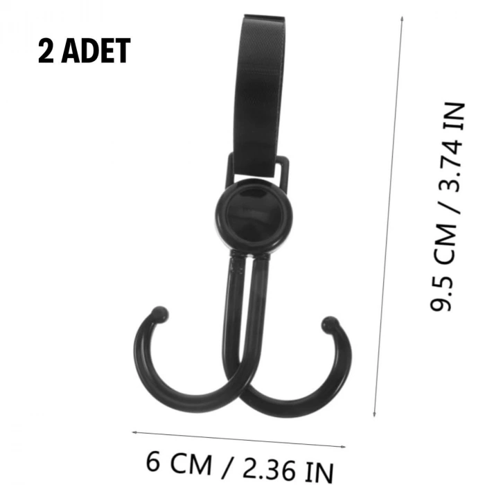 Durukar® 2-piece Stroller Accessories Hook Plastic Hanger