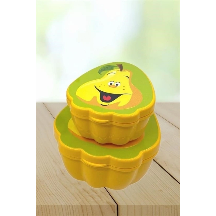 Durukar® 2-Piece Nested Pear-shaped Model Storage and Feeding Container Set (550 ml + 250 ml)