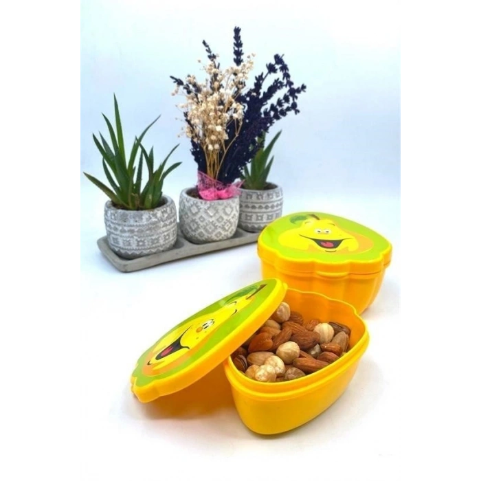 Durukar® 2-Piece Nested Pear-shaped Model Storage and Feeding Container Set (550 ml + 250 ml)