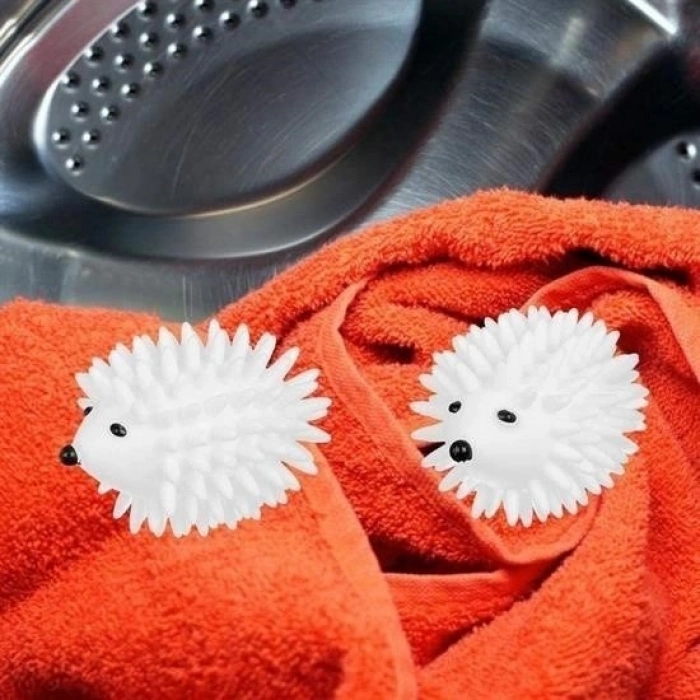 Durukar® 2-Piece Hedgehog Model Lint Collector Wrinkle Preventing Laundry Drying Ball