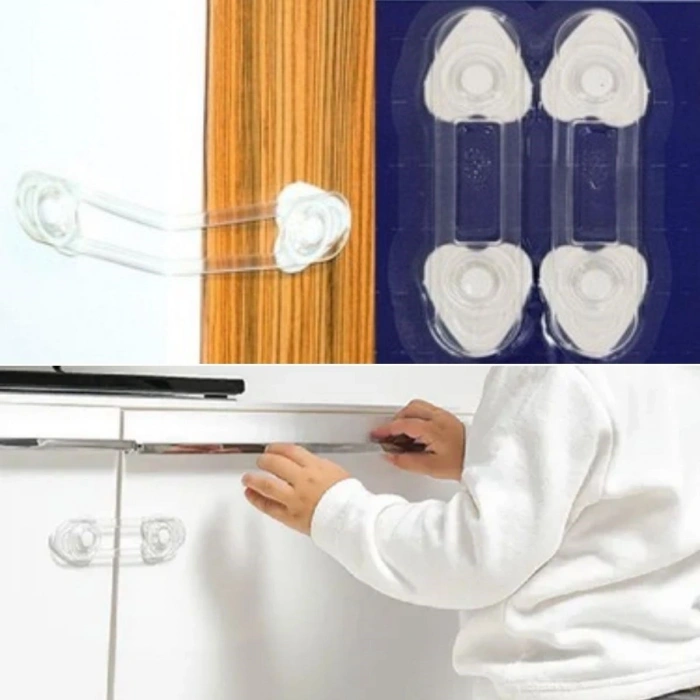 Durukar® 2li Mini Çok Amaçlı Kilit- Çocuk Güvenlik Gereçkerli Çekmece,Dolap,Kapak Kilidi