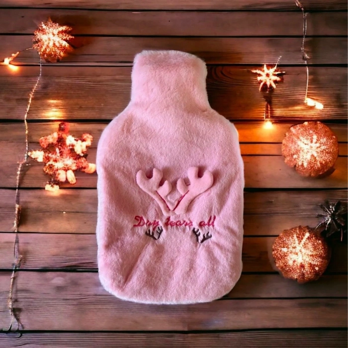 Durukar® 2 Litrelik Geyikli Model Peluş Kılıflı Sıcak Su Torbası