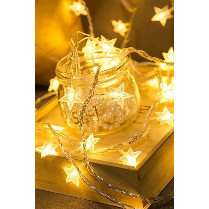 Durukar® 20 Piece Mini Star LED 5 Meter Daylight Color Decorative LED