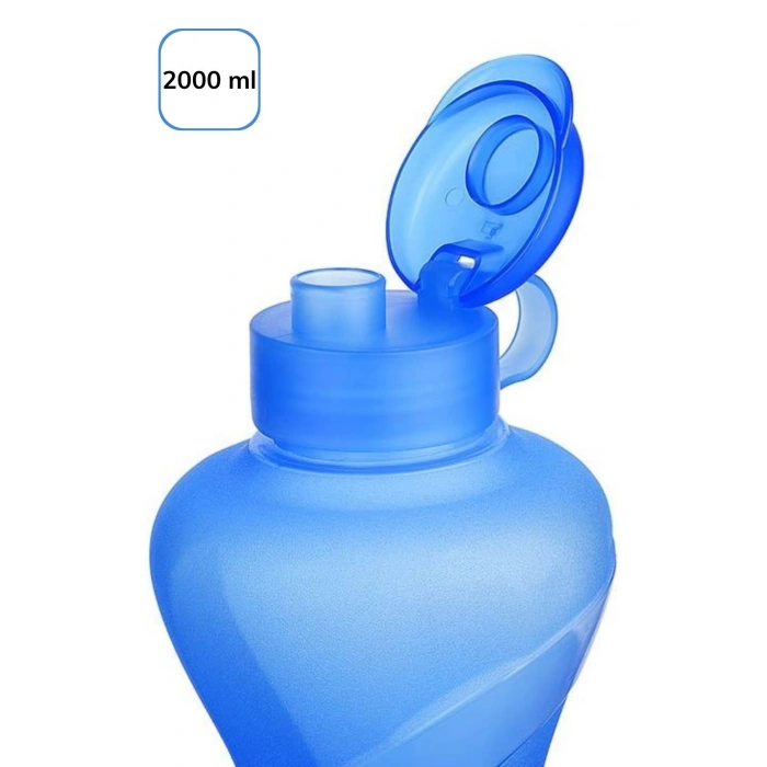 Durukar® 2000ML Kapasiteli Sporcu Tipi Suluk Pratik El Matarası TP-487