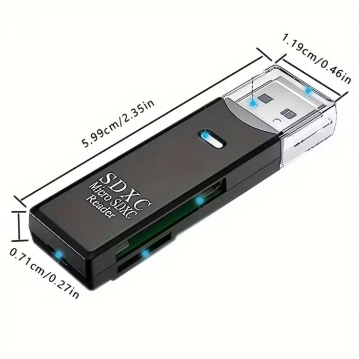 Durukar® 2in1 Usb 3.0 Micro Sd Hafıza Kartı - Tf Kart Okuyucu Hub Adaptör Veri Aktarıcı