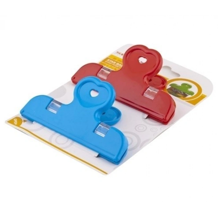 Durukar® 2li Pratik Torba Paket Ve Poşet Kapatıcı Kilitli Klips Mandal