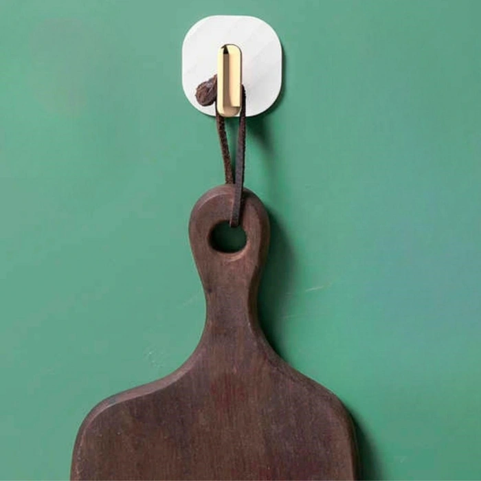 Durukar® 2li Yapışkanlı Retro Askılık Dolap Kapak Kulpu Beyaz