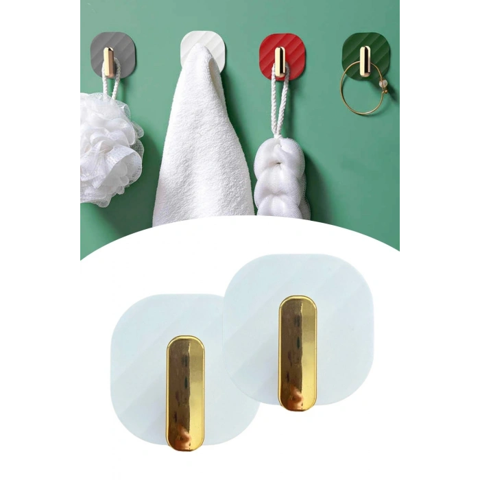 Durukar® 2li Yapışkanlı Retro Askılık Dolap Kapak Kulpu Beyaz