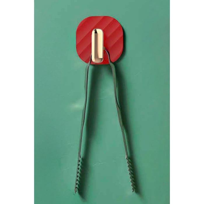 Durukar® 2li Yapışkanlı Retro Askılık Dolap Kapak Kulpu Kırmızı