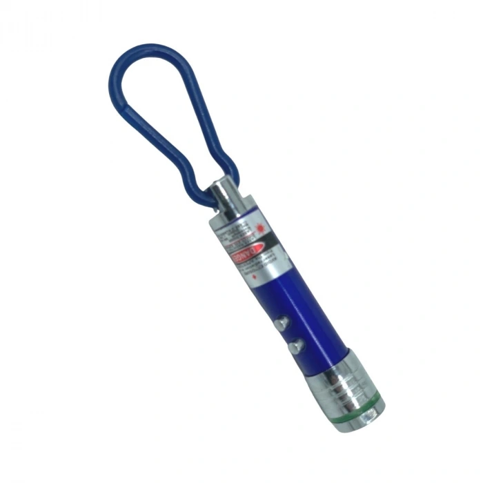 Durukar®  3 Fonksiyonlu Kırmızı Beyaz Işıklı Led Lazer Kedi Köpek Oyuncak Anahtarlık