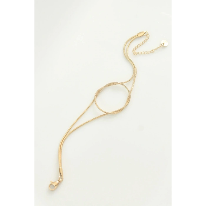 Durukar® 316L Çelik Gold Renk Düğüm Model Bileklik