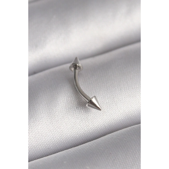 Durukar® 316L Çelik Gümüş Renk Çivi Model Piercing