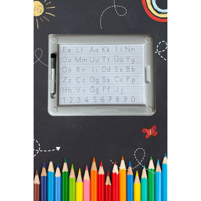 Durukar 32 Farklı Etkinlikli Kalem ve Silgi Hediyeli Eğitici Sihirli Etkinlik Tahtası