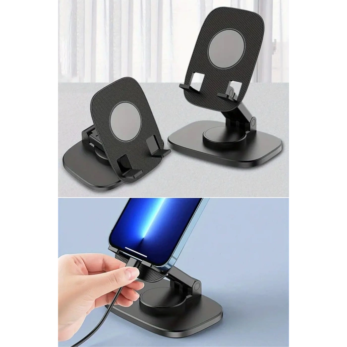 Durukar® 360 Döner Masaüstü Mobil Telefon Tutucu Standı