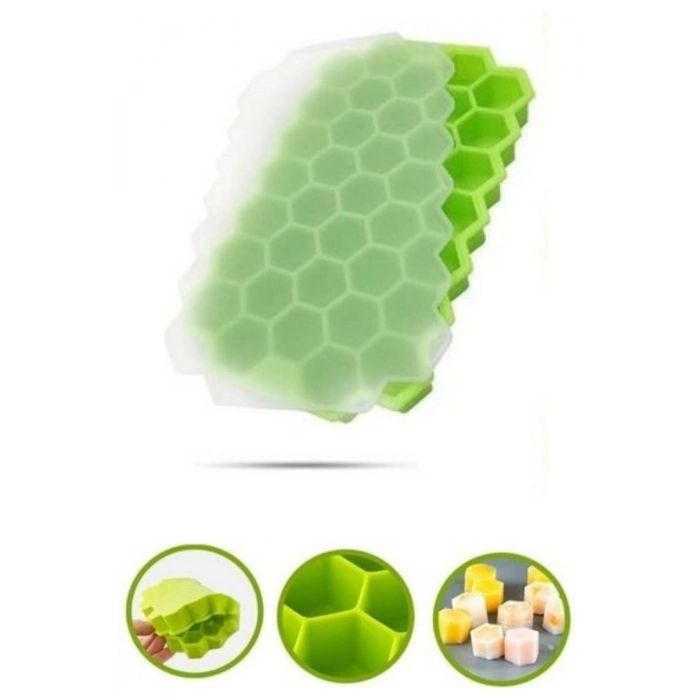 Durukar® 37 Bölmeli Slikon Petek Şeklinde Buz Kalıbı