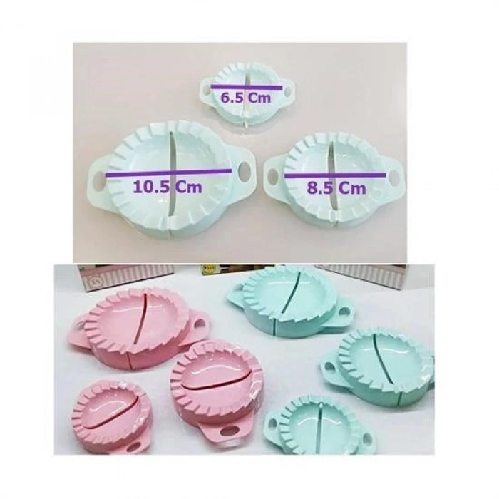 Durukar® Set of 3 Raw Pastry Cookie Dough Ravioli Cutter Mold Tool