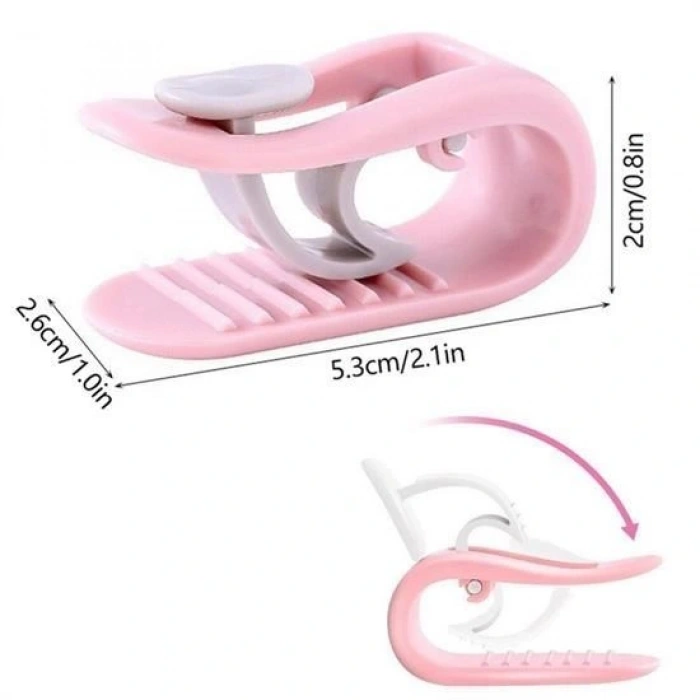 Durukar® 4 Adet İğnesiz Yorgan Çarşaf Ve Perde Tutucu Sabitleyici Kaydırmaz Örtü Düzenleyici Klips