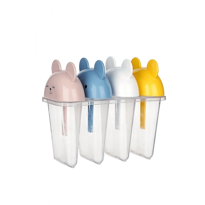 Durukar® 4-piece Easy Shaping Cute Kids Popsicle & Ice Cream Mold AP-9179