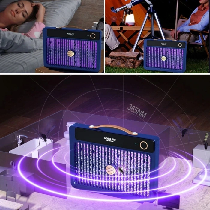 Durukar® 4000mAh Şarj Edilebilir Kablosuz 3000V Yüksek Güçlü Elektrikli Sivrisinek Öldürücü Sivrisinek Öldürme Lambası,Sinek Kıran BG-009 2000 mah