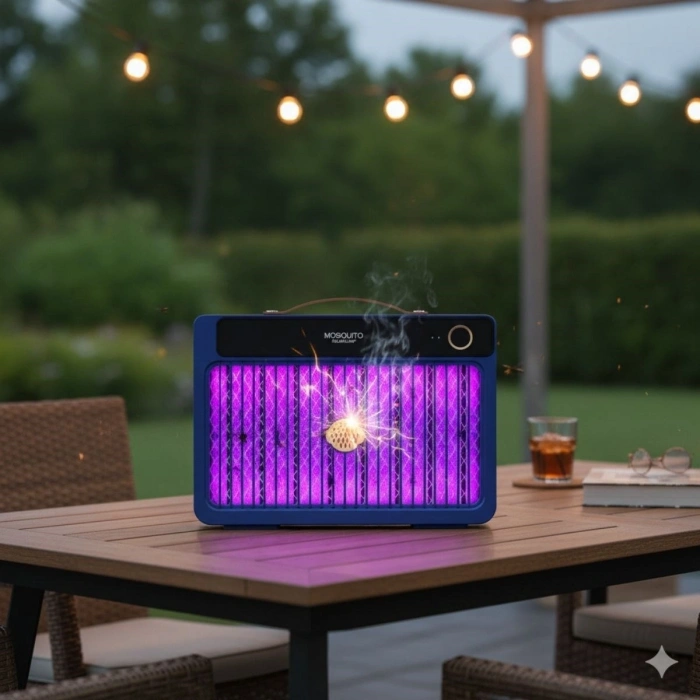 Durukar® 4000mAh Şarj Edilebilir Kablosuz 3000V Yüksek Güçlü Elektrikli Sivrisinek Öldürücü Sivrisinek Öldürme Lambası,Sinek Kıran BG-009 2000 mah