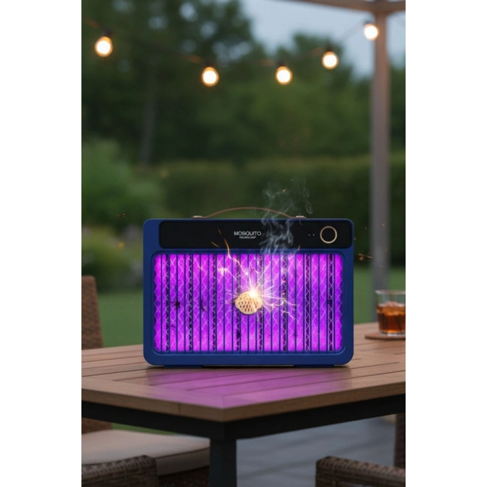 Durukar® 4000mAh Şarj Edilebilir Kablosuz 3000V Yüksek Güçlü Elektrikli Sivrisinek Öldürücü Sivrisinek Öldürme Lambası,Sinek Kıran BG-009 2000 mah