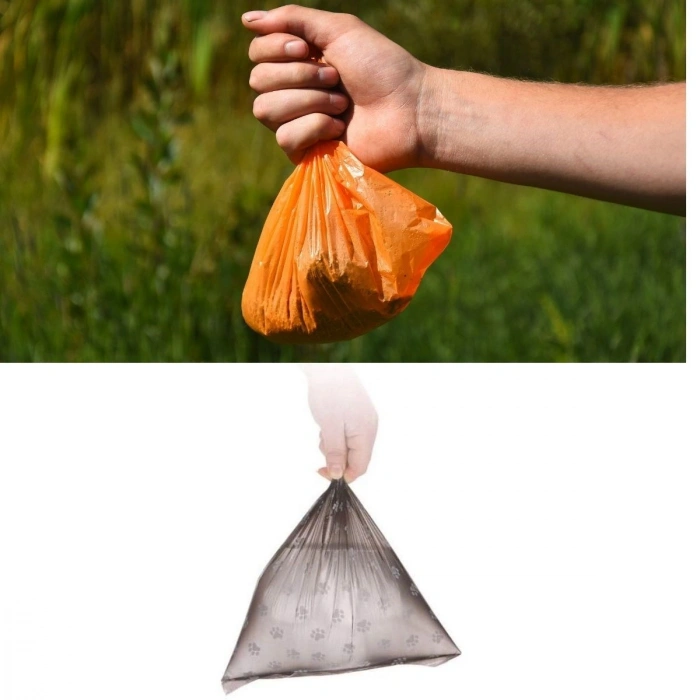 Durukar® 4lü Evcil Hayvanlar Için Pati Desenli Kedi Köpek Kaka Poşeti Torbası