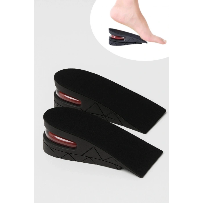 Durukar® 5 cm Boy Uzatıcı Silikon Ortopedik Topuk Tabanlık – Yüksek Konforlu Gizli Yükseltici Ped (Unisex)
