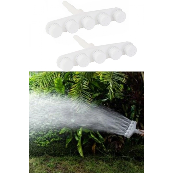 Durukar® 5 Kafalı Peyzaj Bahçe Tarla Çim Sulama Başlığı Yüksek Basınçlı Su Püskürtücü Hortum Aparatı