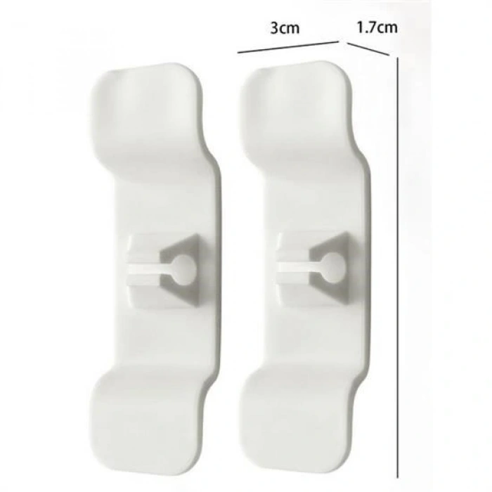 Durukar 6lı Pratik Kablo Toparlayıcı Yapışkanlı Klips Mutfak Air Fryer Kettle Kahve Tost Makinası