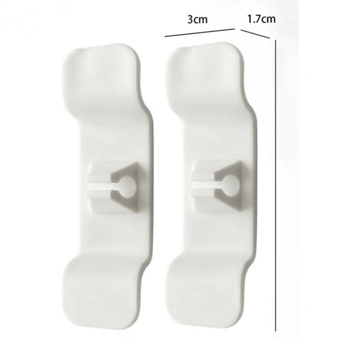 Durukar 6lı Pratik Kablo Toparlayıcı Yapışkanlı Klips Mutfak Air Fryer Kettle Kahve Tost Makinası