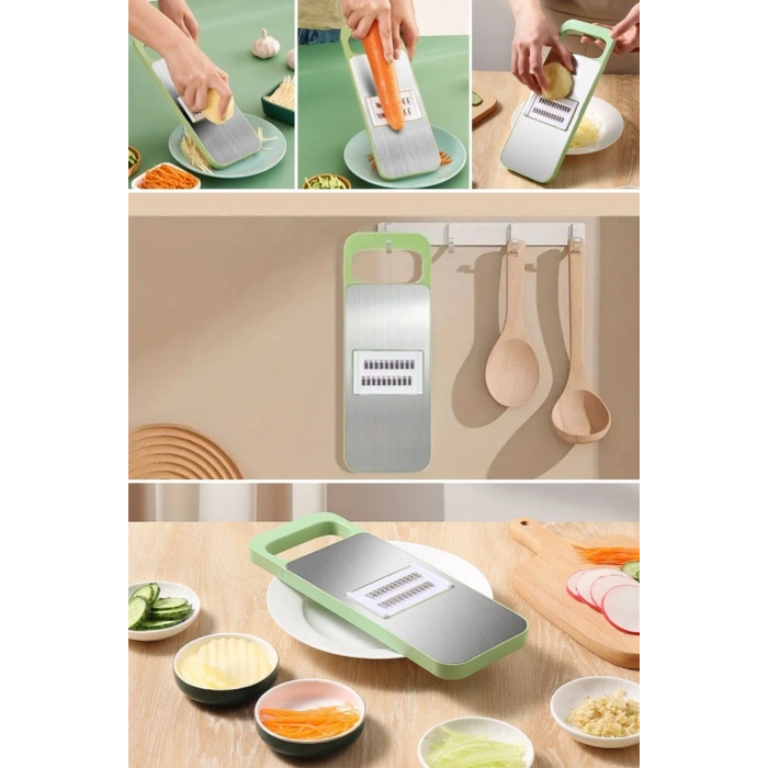 Durukar® 7 Farklı Bıçaklı Doğrayıcı Keskin Pratik Mutfak Rendesi Doğrayıcı