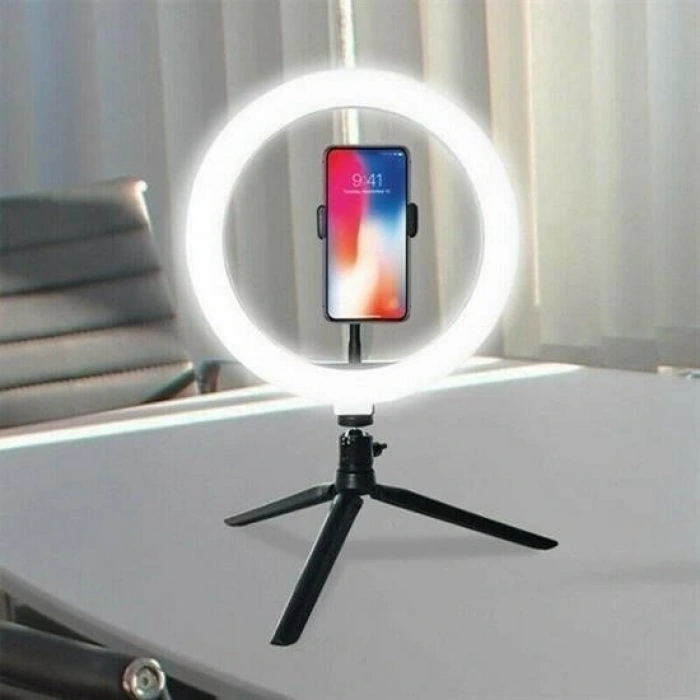Durukar® 8inch 20cm YouTube Instagram Tiktok Selfie Studio Video Photo Ring Light Tripod Led Halo