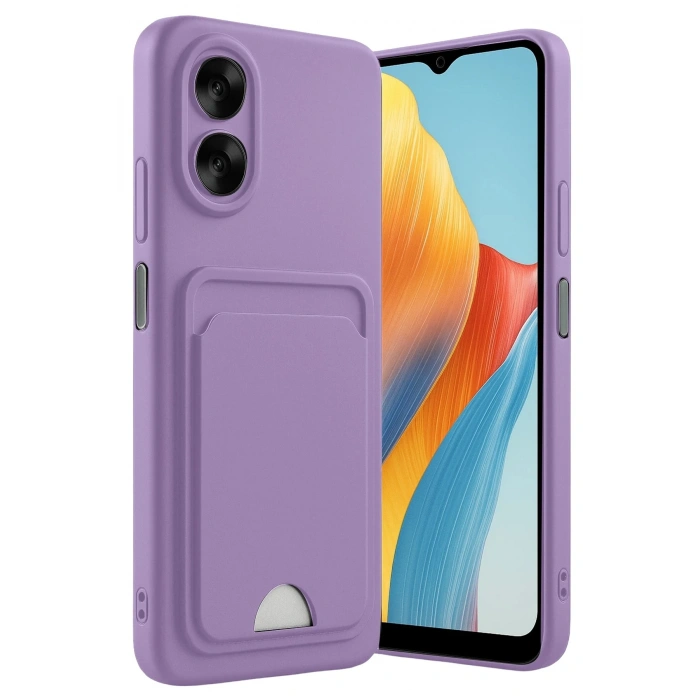 Durukar®   A38 Kılıf Kelvin Kartvizitli Silikon - Lila