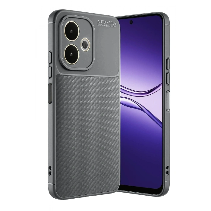 Durukar®   A5 Pro 4G Kılıf Auto Focus Karbon Kapak - Gri