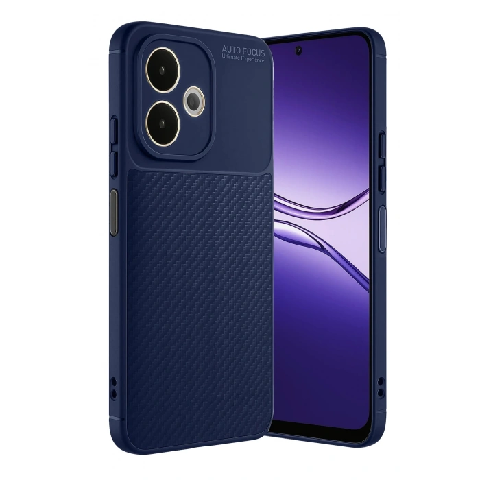 Durukar®   A5 Pro 4G Kılıf Auto Focus Karbon Kapak - Lacivert
