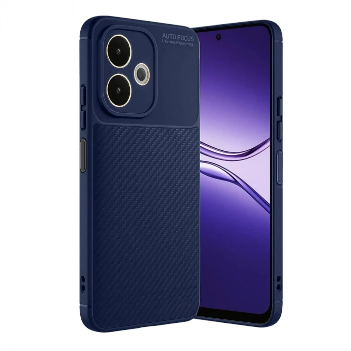 Durukar®   A5 Pro 4G Kılıf Auto Focus Karbon Kapak - Lacivert